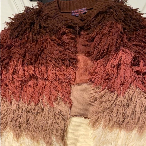 Purple ombre stringy jacket - Picture 3 of 3